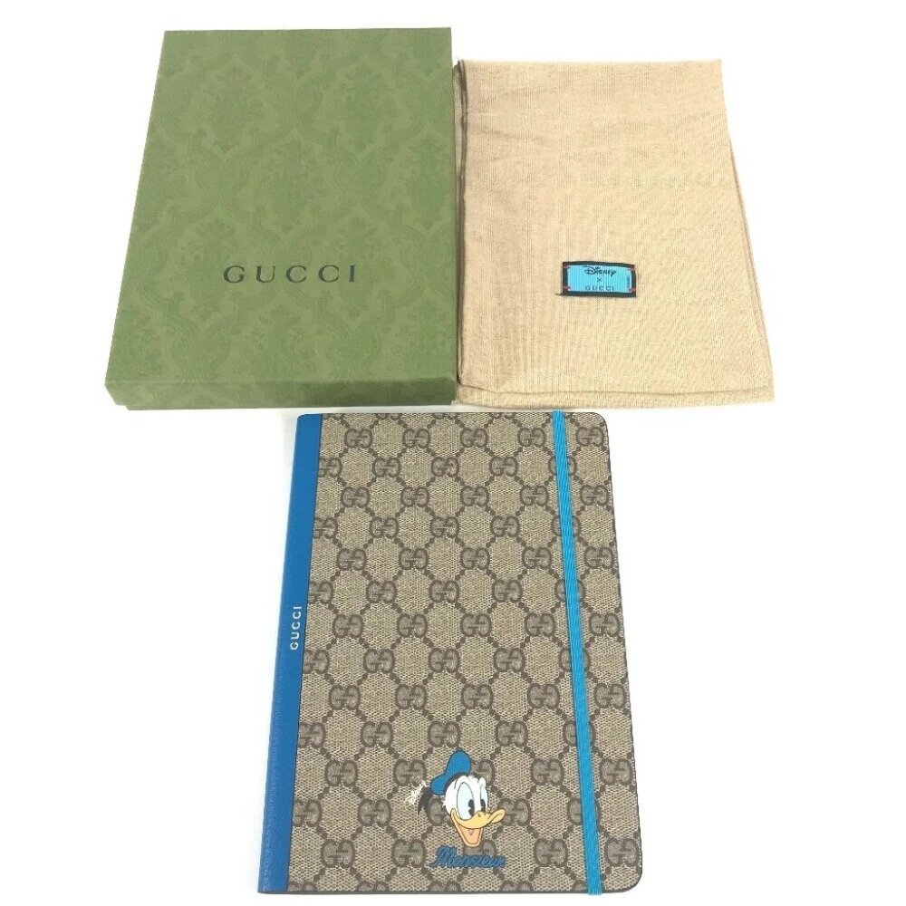 GUCCI DISNEY Donald Duck GG Supreme Note Notepad Stationery notebook Unused